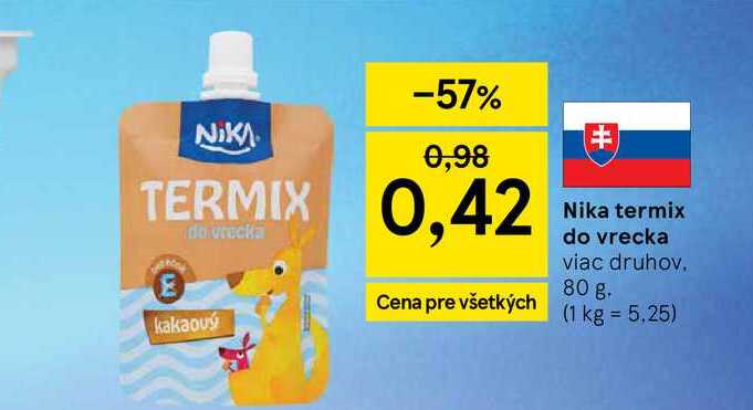 Nika termix do vrecka viac druhov 80 g