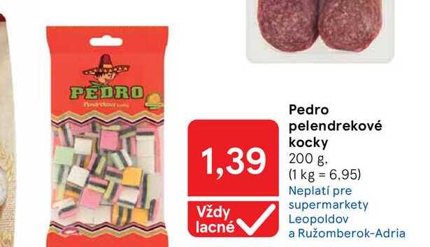 Pedro pelendrekové kocky 200 g