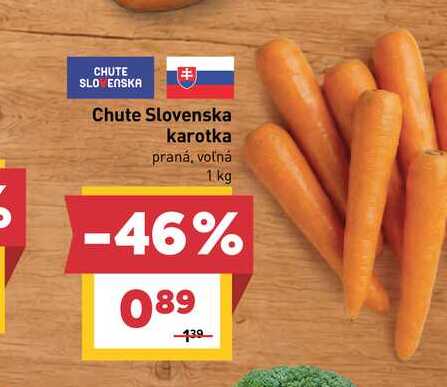 Chute Slovenska karotka praná, voľná 1 kg 