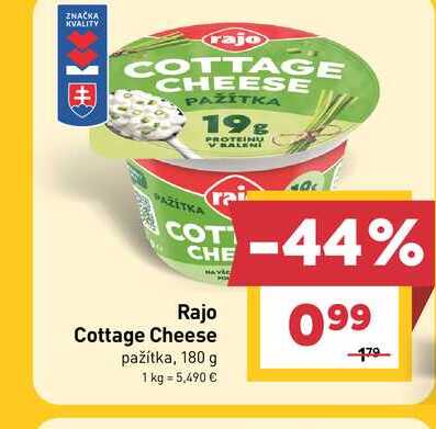 Rajo Cottage Cheese pažítka, 180 g