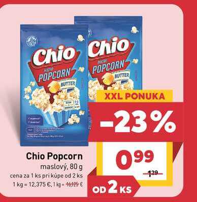 Chio Popcorn maslový, 80 g