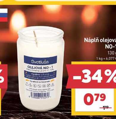 Náplň olejová NO-1 130g