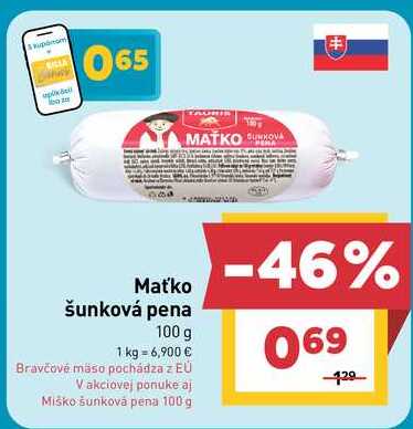 Maťko šunková pena 100 g