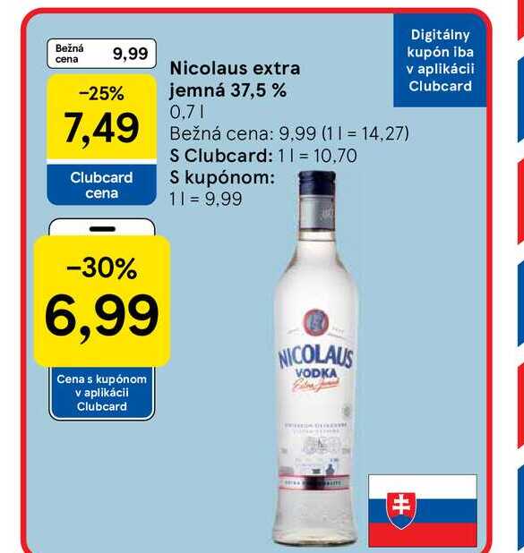 Nicolaus extra jemná 37,5 % 0.7l