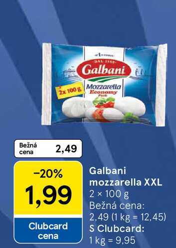 Galbani mozzarella XXL 2 × 100 g
