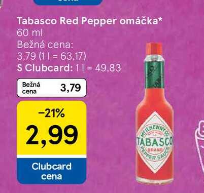 Tabasco Red Pepper omáčka 60 ml