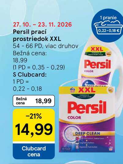 Persil prací prostriedok XXL 54-66 PD, viac druhov