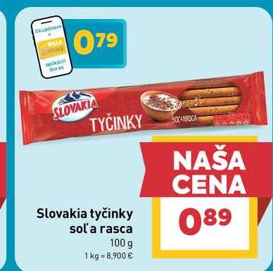 Slovakia tyčinky sola rasca 100 g