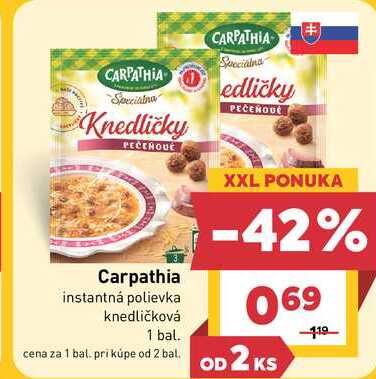 Carpathia instantná polievka knedličková 1 bal. 