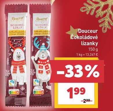 Douceur Čokoládové Lízanky 150 g
