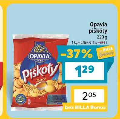 Opavia Piškóty 220 g
