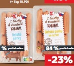 Z lásky k tradícii Kaufík Detské párky